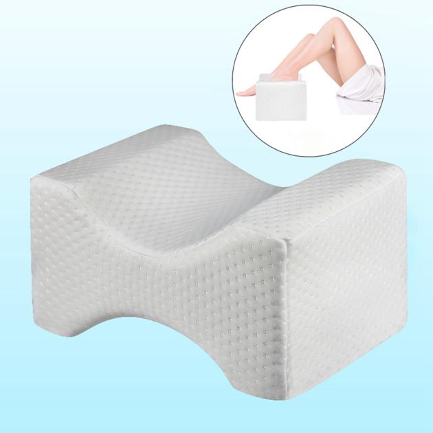 Orthopedic Memory Foam Knee Wedge Pillow for Sleeping Sciatica Back Hip Joint Pain Relief Contour Th