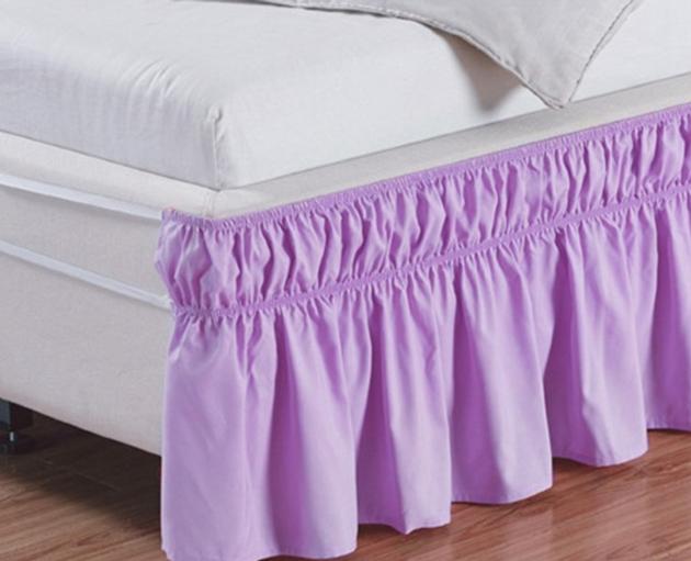 1 2pcs Bed Skirt Wrap Around