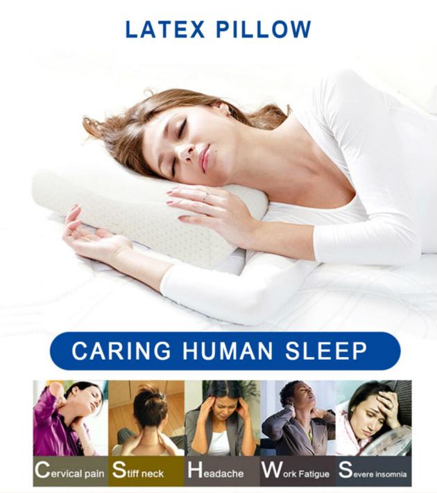 Enrol Natural Latex Pillow Memory Orthopedic Massage Pillow