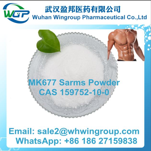 Buy Sarms Raw Powder MK677 Sarms Powder CAS 159752-10-0 with Safe Delivery +8618627159838