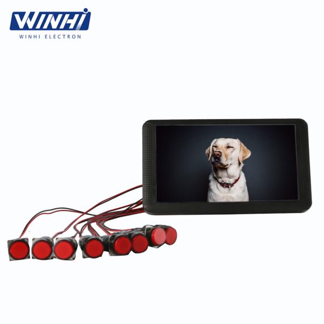 7inch 1080P one key digital signage advertising player advertising display