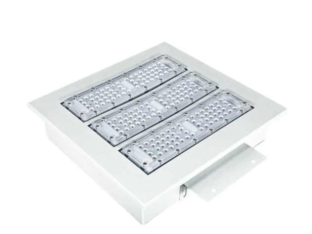 CE ROHS listed high lumen 100w 200w led canopy light fixture for gas station