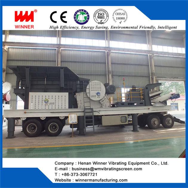 Tire Type Moving Crusher Machine