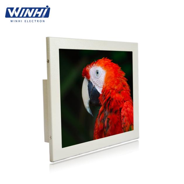 Hot sell 9inch mini car back seat lcd monitor lcd 4:3 VGA DVI DC 12V bus TV monitor desk stand