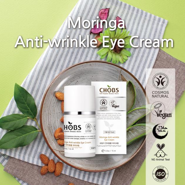 (CHOBS) Organic Moringa Anti-wrinkle Eye Cream 15ml
