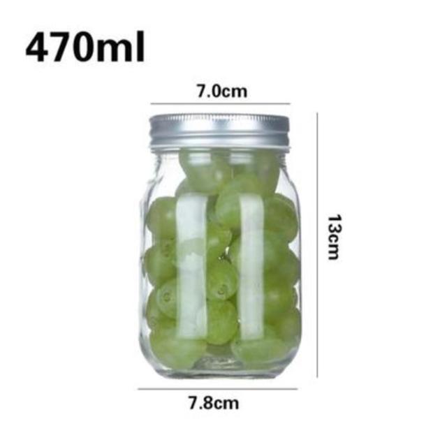 Clear Mason Glass Jar