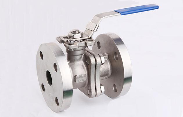 Flanged stainless steel ball valve