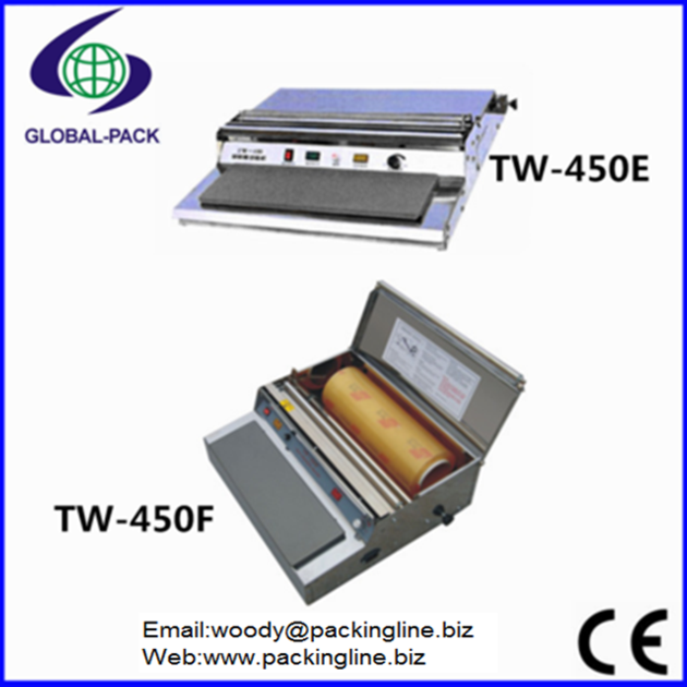 Small business tray cling film packing machine TW-450 Series