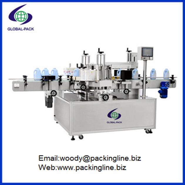 Automatic two sides labeling machine