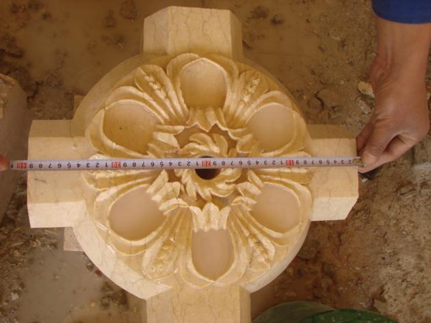 Beautiful Marble Handcarved Flower Waterjet Medallions