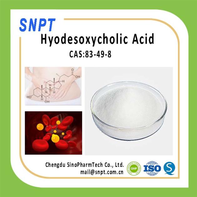 Hot Sale/Fresh Stock 99% Hyodesoxycholic Acid HDCA CAS 83-49-8, Manufacturer Supply EP USP BP JP