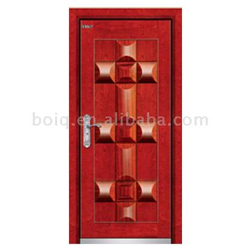 wood steel security door