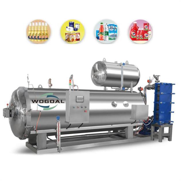 Factory price industrial food sterilizer autoclave water spray retort machine