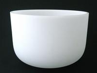 Pure frosted crystal singing bowl