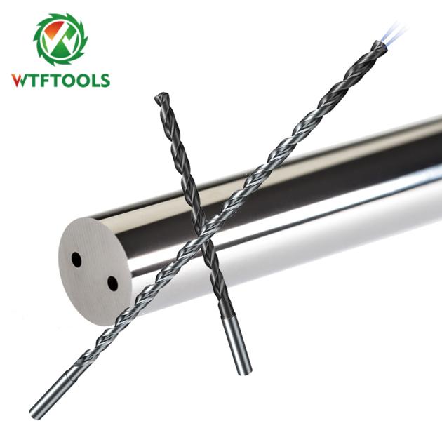 WTFTOOLS High Precision 5D 6.5mm Tungsten Carbide Drill Bits For Metal Steel With Internal Coolant
