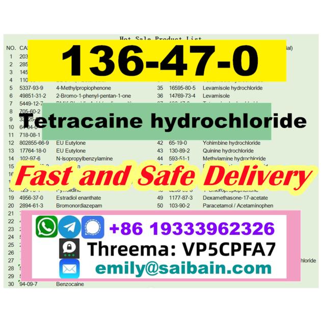 Tetracaine Hydrochloride 136 47 0 Strong