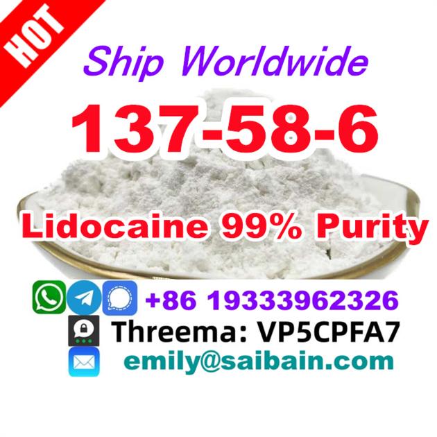 cas 137-58-6 Lidocaine 99% Purity good effect 99% Purity