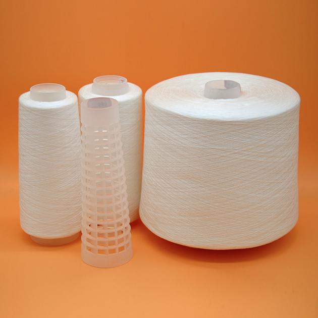 Knotless Raw White For Sewing Thread 100% Spun Polyester Yarn