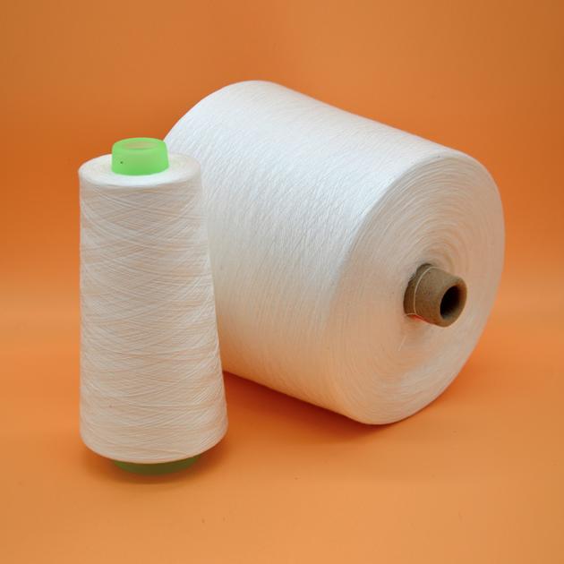 China sewing thread raw white 100% spun polyester yarn 30S/2