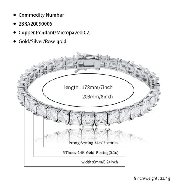 Sobling 6mm Cushion Tennis Bracelet High