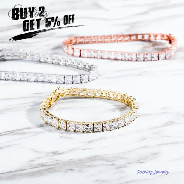 Sobling 6mm Cushion Tennis Bracelet High