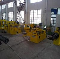 Simple metal sheet straightening and cut to length line 