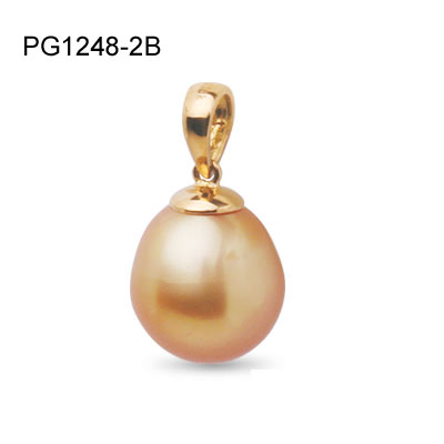 12-12.5mm drop golden South Sea pearl pendant