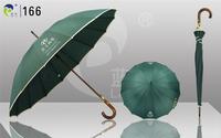 16k Ribs Wooden Straight Umbrella with Auto Open,Various Colors are Available Chinese Manufacturer