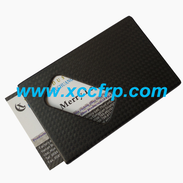 Promotion Gift Carbon Fiber Card Holders ,plain weave Name Card Case/ Carbon Fiber Holder /Carbon bu