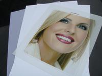 PVC no-laminated white card