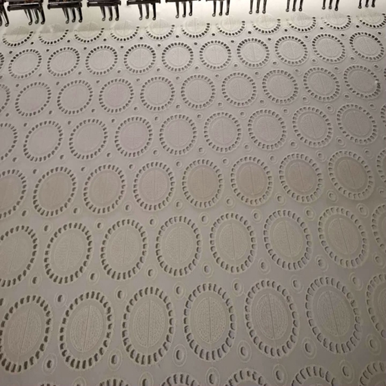 machine cotton tulle lace embroidery with fabric