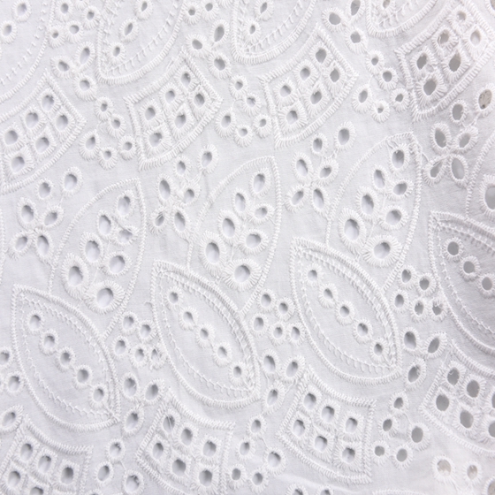 Border Embroidery Lace Cotton Embroidered Fabric