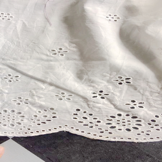 custom fabric with embroidery cotton