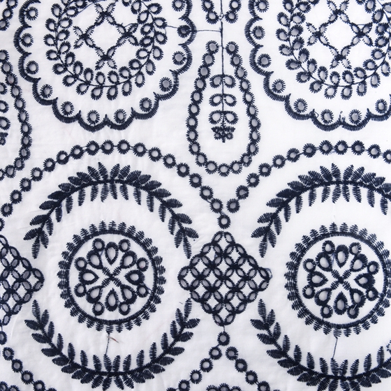 Swiss Voile Fabric Embroidered Cotton Fabrics