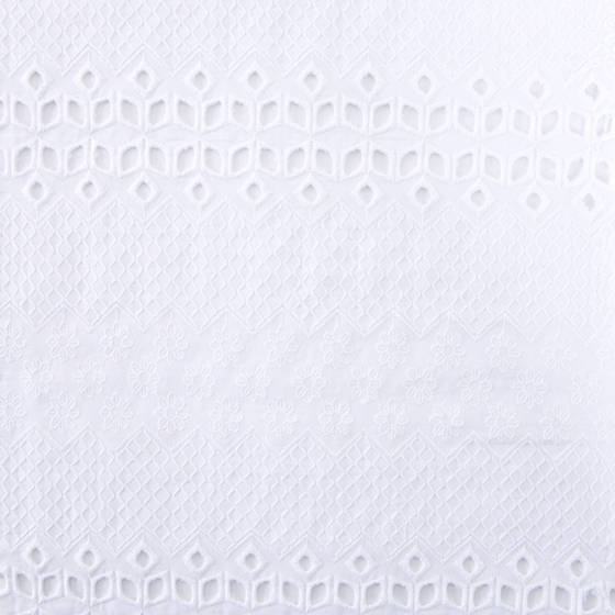 High Quality White Cotton Lace Fabric