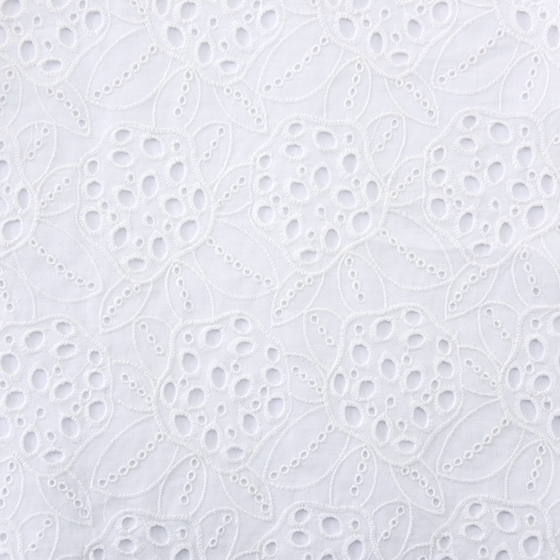 Eyelet Net Cotton Wedding Lace Fabric