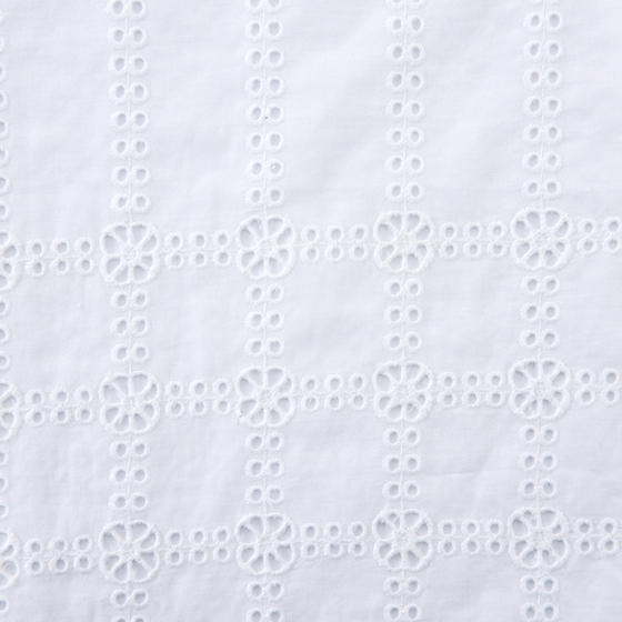 Embroidery Heavy Cotton Lace Fabric Embroidered