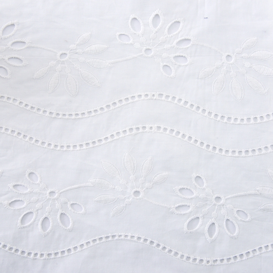 Swiss White 100 Cotton Embroidered With