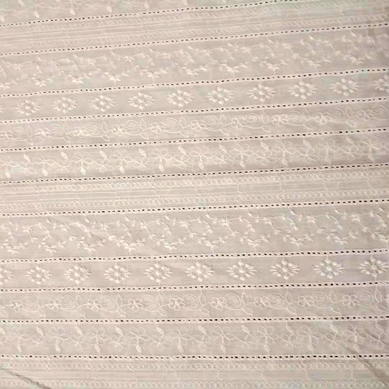 embroidered cotton fabrics lace voile fabric