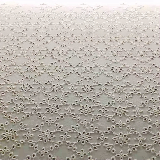 india embroidered fabrics textiles 100% cotton lace fabric