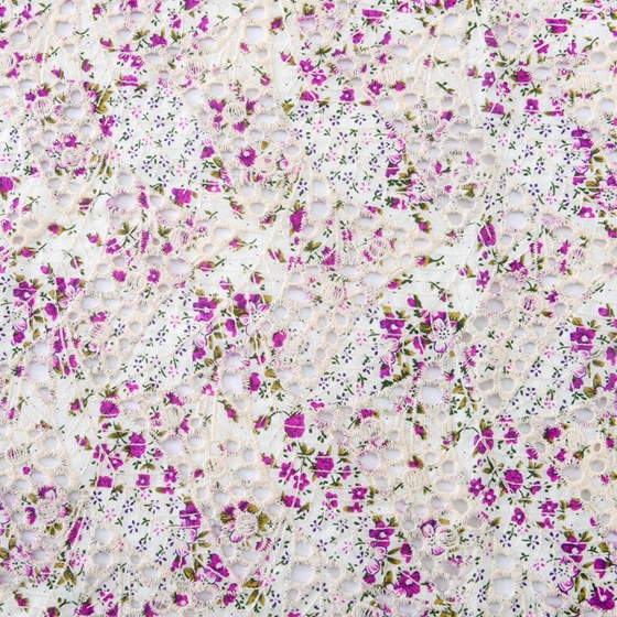 Swiss Eyelet Embroidery Fabric 100 Cotton