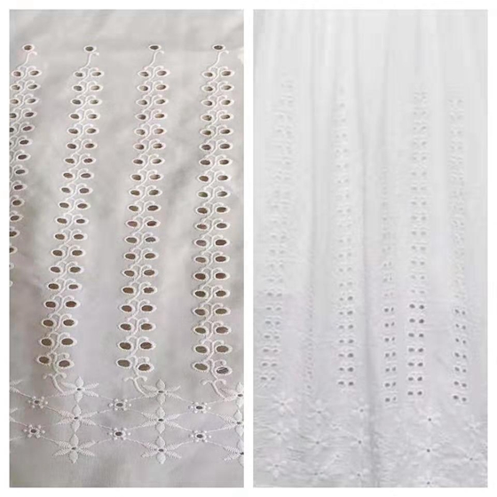 Design Cotton Voile Fabric With Lace