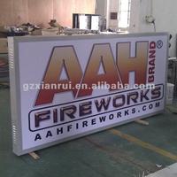 Outdoor slim advertising sign