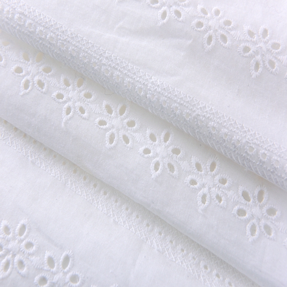 indonesia  lace white 100  %  cotton dress fabric thick embroidered