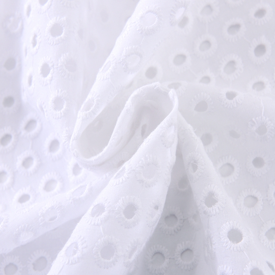 100 Cotton Embroidered Fabric Lace