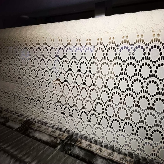 Haute Couture Embroidery 100 Cotton Fabric