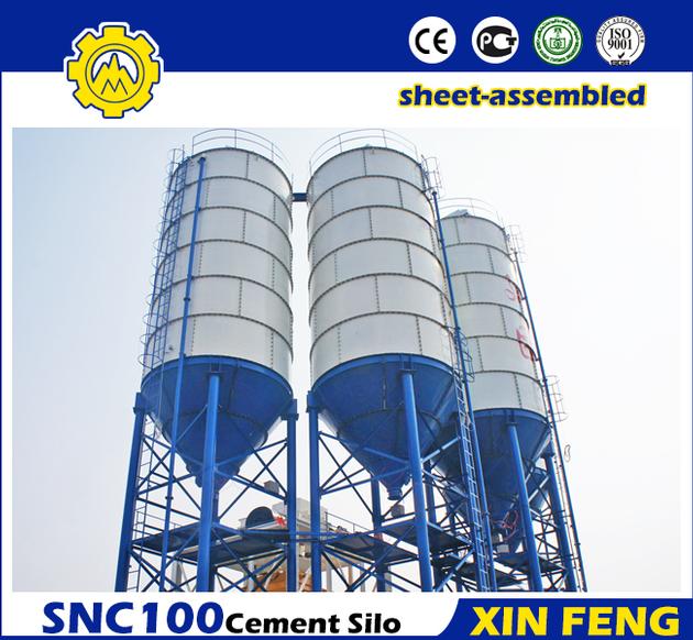 100ton  Sheet-assembled cement silo