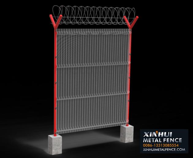 358 High Security Fence with Y post