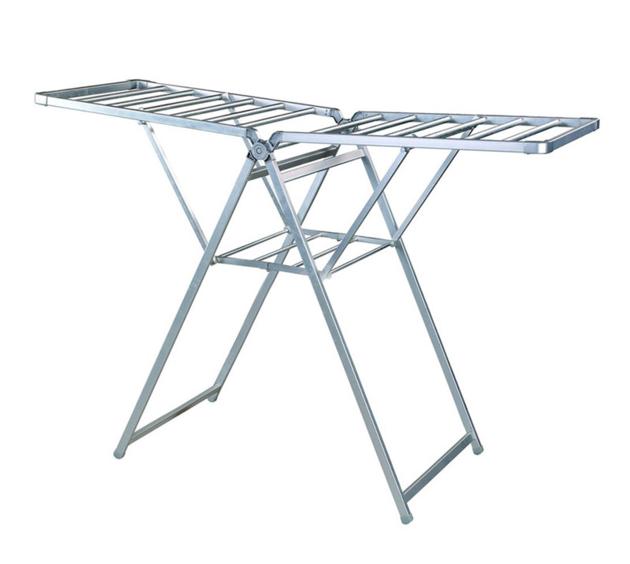 Aluminum wing foldable clothes hanger