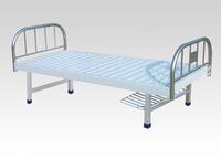 Flat bed with stainless steel bed head 